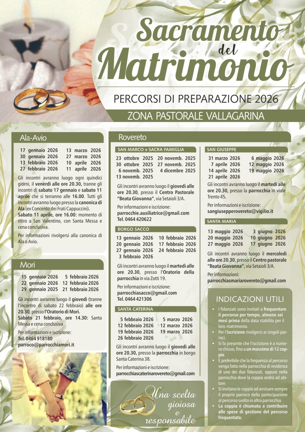 CORSI DI PREPARAZIONE AL MATRIMONIO